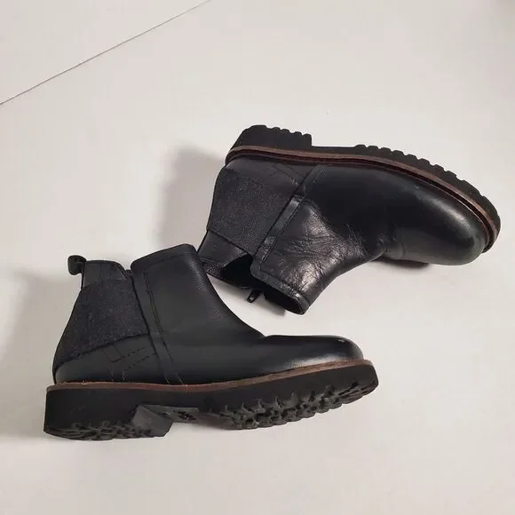 Zara Boys Leather Black Boots. Size 30 EU. SKU# B-14 - Picture 2 of 16